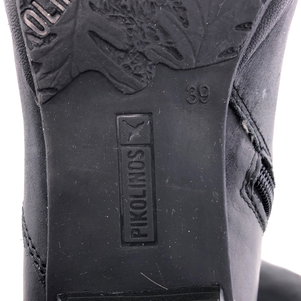 Pikolinos Brujas Black Leather Ankle Boots EUR 39 - Picture 8 of 14
